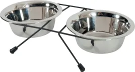 zolux-zestaw-2-miski-inox-700ml-stojak-metalowy