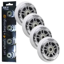 kolka-do-rolek-kauczukowe-76-mm-zestaw-4-szt-lozyska-abec-7-biale-nils