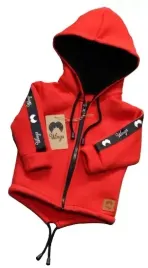 bluza-parka-czerwona-z-lampasem-rozmiar-122