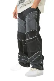 boohooman-meskie-jeansy-proste-z-latami-i-przetarciami-czarne-32-z3a