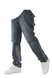 boohooman-meskie-jeansy-proste-z-dziurami-i-latami-szare-32-z3a