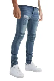 boohooman-meskie-jeansy-rurki-niebieskie-z-dziurami-i-przetarciami-36-z3a