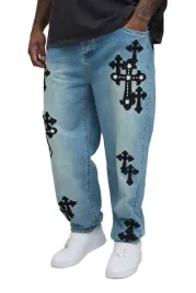boohooman-jeansy-plus-size-luzne-niebieskie-z-naszywkami-krzyz-40-z3a