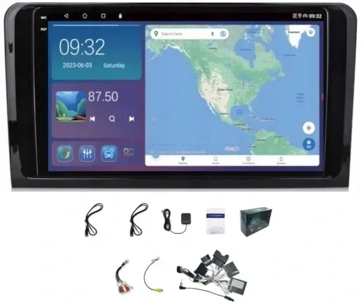RADIO NAWIGACJA GPS MERCEDES ML W164 WIFI CARPLAY USB 4GB 64GB