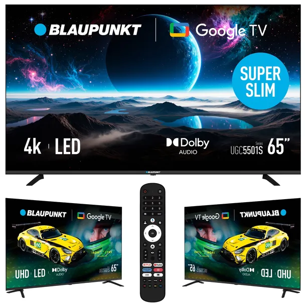 Telewizor 65" Smart TV LED Blaupunkt 65UGC5501S Google TV 4K HDR Bluetooth
