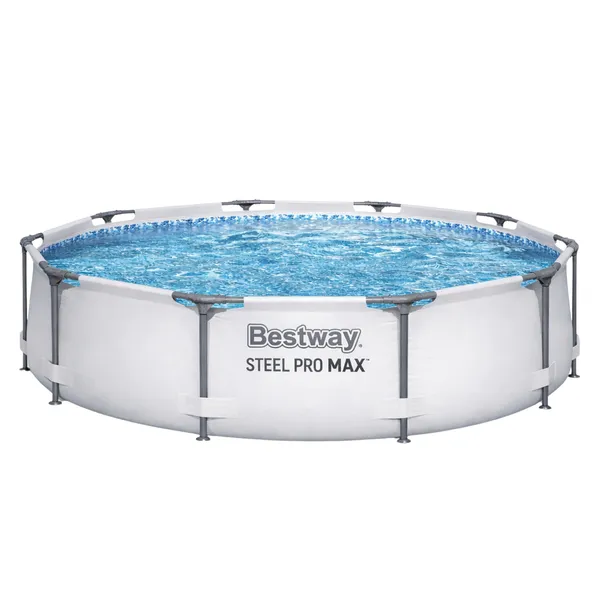 BASEN STELAŻOWY OGRODOWY OKRĄGŁY 305x76cm BESTWAY ZESTAW -17w1
