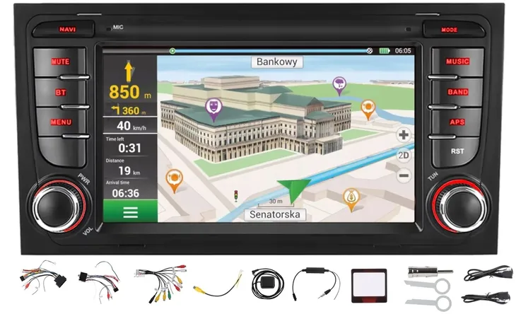 RADIO GPS ANDROID AUDI A4 B6 B7 2000-2008 CARPLAY WIFI USB BT 2GB 64GB