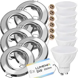 6x-zestaw-oprawa-halogenowa-chromowa-okragla-zarowka-gu10-led-5w-ciepla
