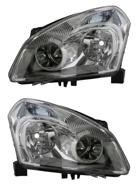 NISSAN QASHQAI J10 KOMPLET REFLEKTORÓW LAMPY PRZEDNIE RAZEM Z SILNICZKAMI