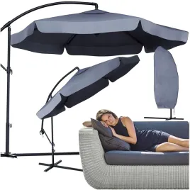 parasol-ogrodowy-duzy-skladany-350cm-z-wysiegnikiem-jasny-szary-pokrowiec