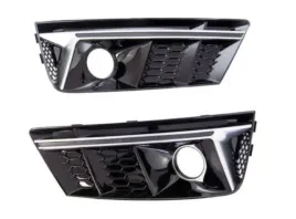 atrapy-kratki-zderzaka-audi-a4-b9-rs4-2015-2019-plaster-miodu-czarny-polysk
