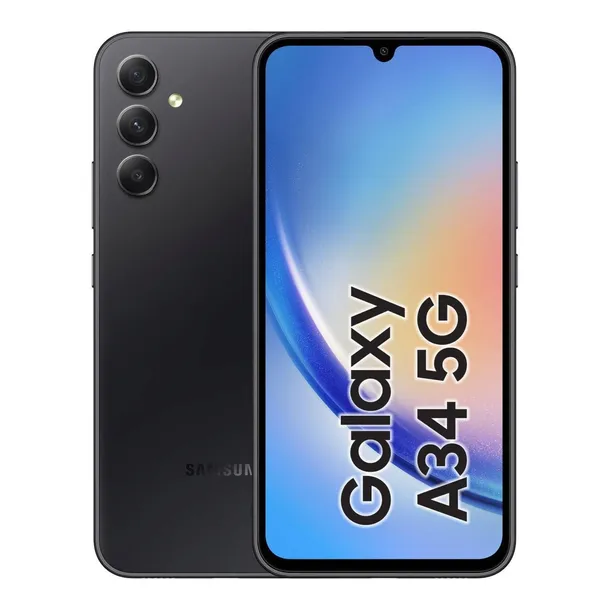 Samsung Galaxy A34 5G 6/128GB A346B/DSN Czarny Oryg. pudełko Stan: Idealny