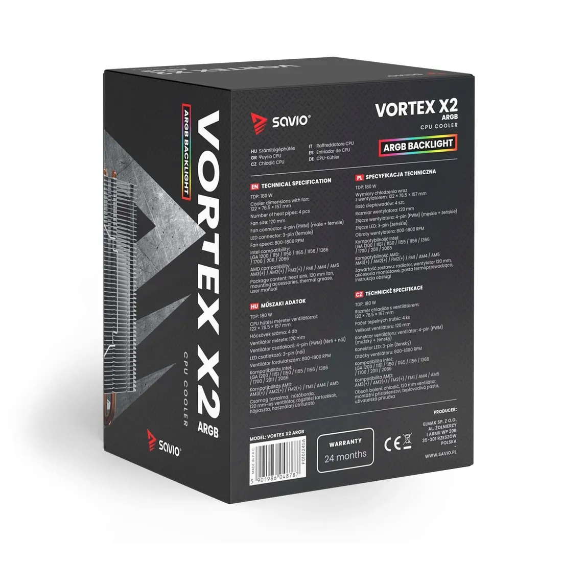 wentylator-cpu-savio-vortex-x2-argb