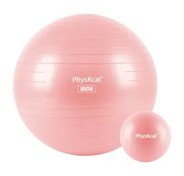 physkcal-pilka-gimnastyczna-65cm-pilates-22cm-rozowa-zestaw