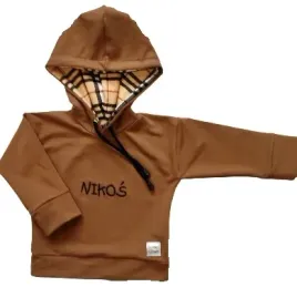 bluza-karmel-z-kratka-z-imieniem-rozmiar-122