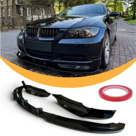 dokladka-zderzaka-bmw-e90-e91-spoiler-przod-czarny-polysk-splitter-flapsy