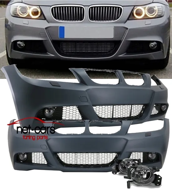 ZDERZAK PRZOD BMW E90 91 LIFT 08-12 LCI M PAKIET SWR M3 + HALOGENY BEZ PDC