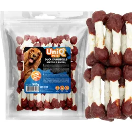 hantelki-z-kaczka-przysmak-dla-psa-smaczki-uniq-pets-500g