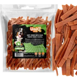 miekkie-paski-z-kaczka-hair-and-skin-care-przysmak-dla-psa-uniq-pets-500g