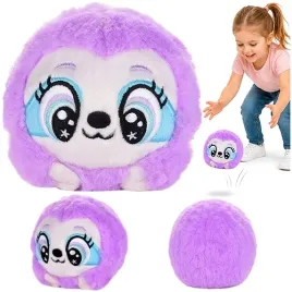 bouncibles-mila-leniwiec-pluszowa-pileczka-8cm-mila-w-dotyku-fioletowa