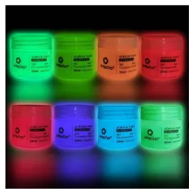 farby-akrylowe-neon-glow-in-the-dark-8x20ml-artecho-fluorescencyjne