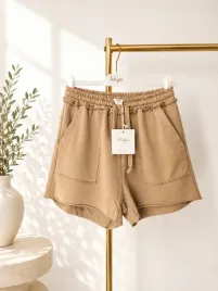 krotkie-spodenki-szorty-wiya-one-size-karmelowy-camello