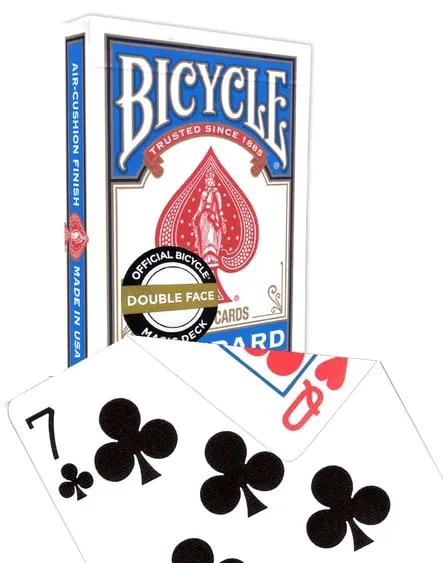 Karty do gry Bicycle: Double face (niebieskie pudełko)