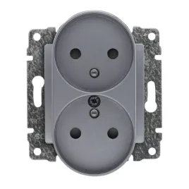 kos-gniazdo-podwojne-z-uziemieniem-i-przeslonami-vena2-aluminium-524047