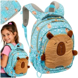 plecak-szkolny-mlodziezowy-astra-bag-pluszowy-wlochacz-kapibara-kwiaty