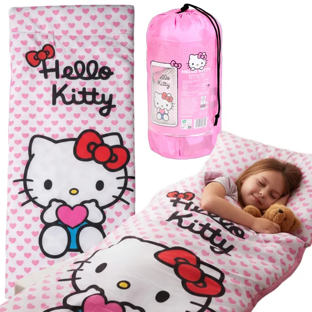 Śpiwór dziecięcy dla dziewczynki 70x140 różowy Hello Kitty