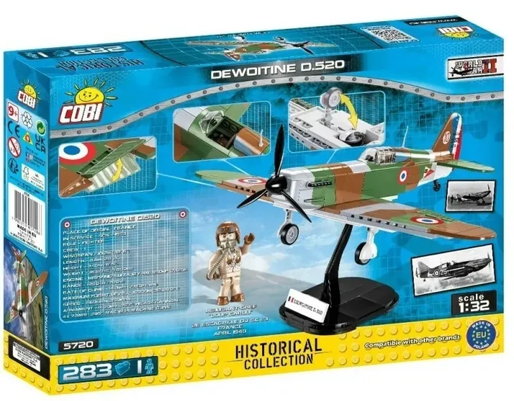 cobi-5720-dewoitine-d-520-samolot