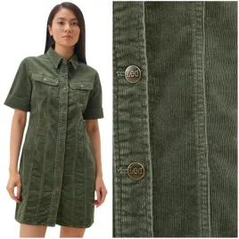 lee-rider-shirt-dress-olivegrove-koszula-sukienka-sztruksowa-krotki-rekaw-m