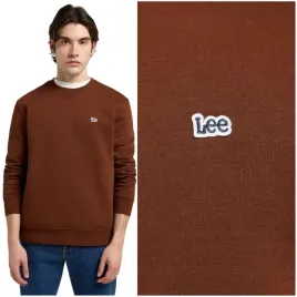 lee-patch-crew-sws-luxe-brown-bawelniana-bluza-meska-z-logo-regular-fit-xxl
