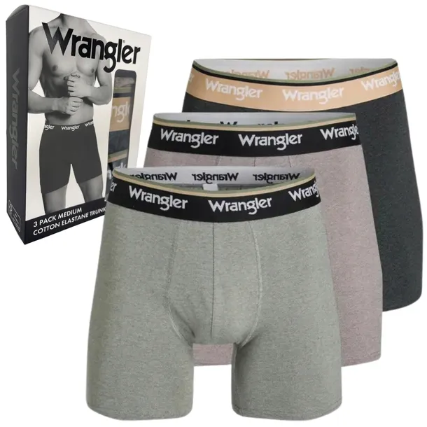 Wrangler Joffrey elastyczne bokserki męskie bawełniane majtki 3 sztuki M