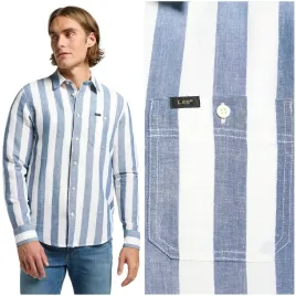 lee-leesure-shirt-orion-klasyczna-koszula-lniana-meska-w-paski-regular-xl