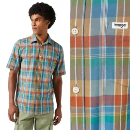 wrangler-1-pkt-shirt-tan-madaras-bawelniana-koszula-w-krate-krotki-rekaw-m