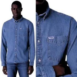 wrangler-1-pocket-button-down-icon-mid-stone-bawelniana-koszula-jeansowa-s