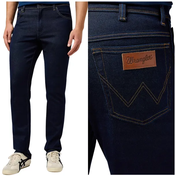 Wrangler Texas Slim Moonlight Rinse Epic Soft spodnie jeansowe W46 L32