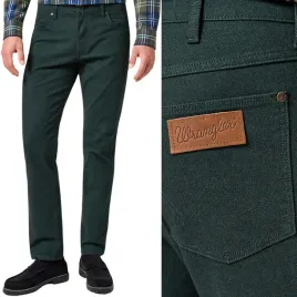 wrangler-greensboro-scarab-proste-ciemnozielone-spodnie-materialowe-w40-l34