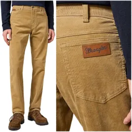 wrangler-texas-slim-tigers-klasyczne-bezowe-proste-spodnie-sztruksy-w32-l32