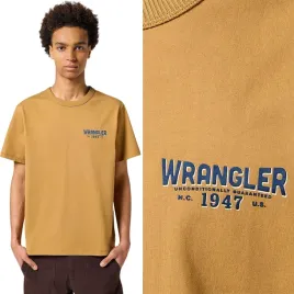 wrangler-tee-dijon-luzny-brazowy-t-shirt-bawelniana-koszulka-logo-s