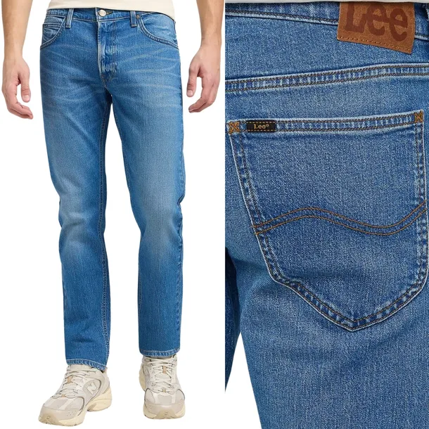 Lee Daren Indigo Vintage DżINS proste męskie spodnie jeansowe W40 L32