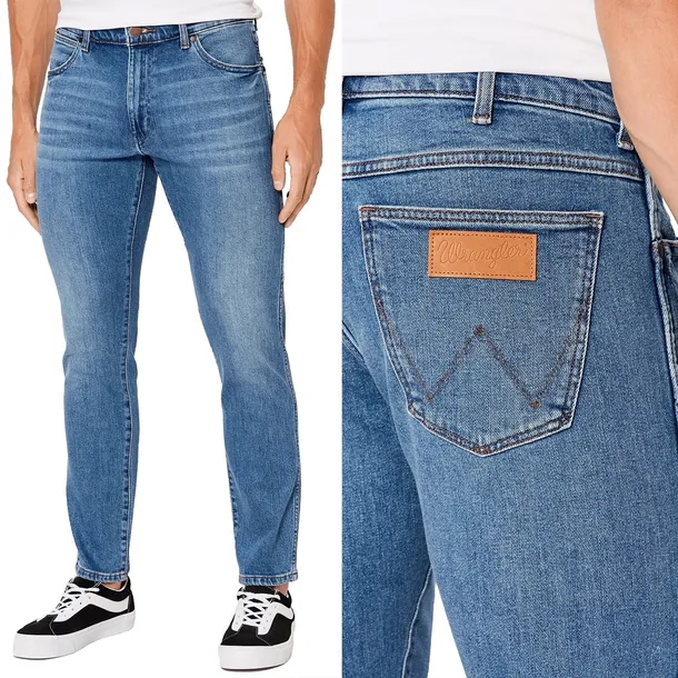 Wrangler Larston slim New Favorite dopasowane spodnie jeansowe W38 L34