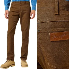 wrangler-greensboro-monk-s-robe-proste-brazowe-spodnie-materialowe-w31-l30