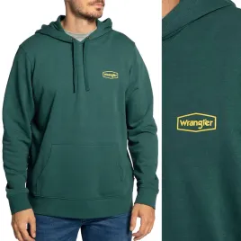 wrangler-hoodie-dark-matcha-zielona-bawelniana-bluza-z-kapturem-kangurka-xl