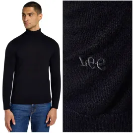 lee-turtle-neck-black-elastyczny-bawelniany-cienki-golf-meski-m