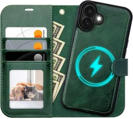 ocase-skorzane-etui-do-iphone-16-ciemny-zielony-2w1-portfel-rfid-pasek