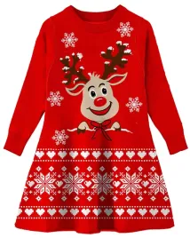 aideaone-swiateczna-sukienka-z-dzianiny-dla-dziewczynek-x-mas