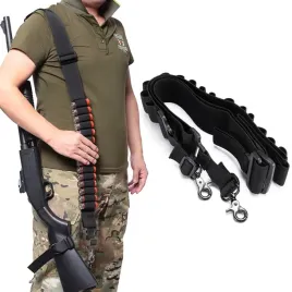 czarny-dwupunktowy-pas-nosny-ladownica-strzelba-shotgun-taktyczny-mysliwski