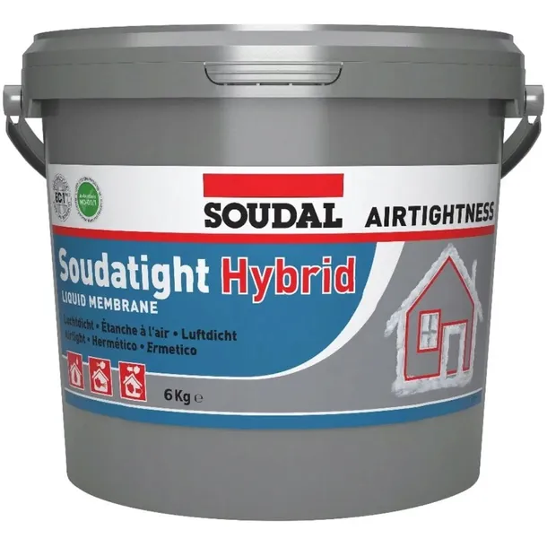 Soudal Soudatight Hybrid szara płynna membrana 6kg